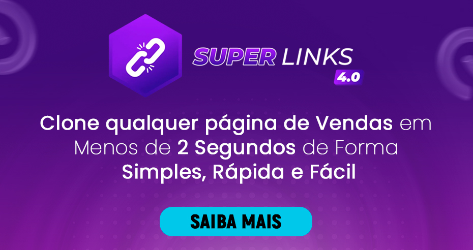 Super Links Pro clonador de Páginas de Vendas para Afiliados.